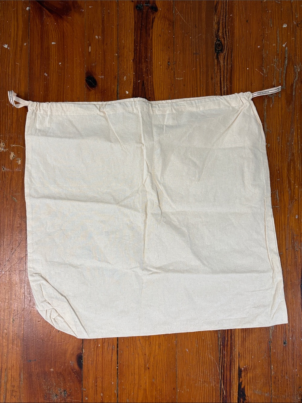 Tory Burch Natural Cotton Drawstring Dust Bag Large